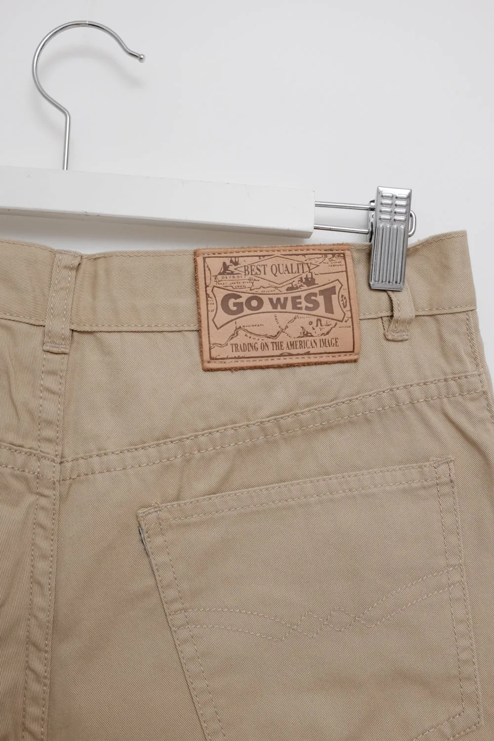 0056_BEIGE VINTAGE COTTON SHORTS