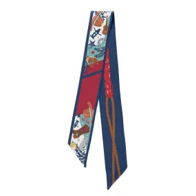 2024 Houston Rodeo Skinny Scarf - Saturday Silks x Christina Greene