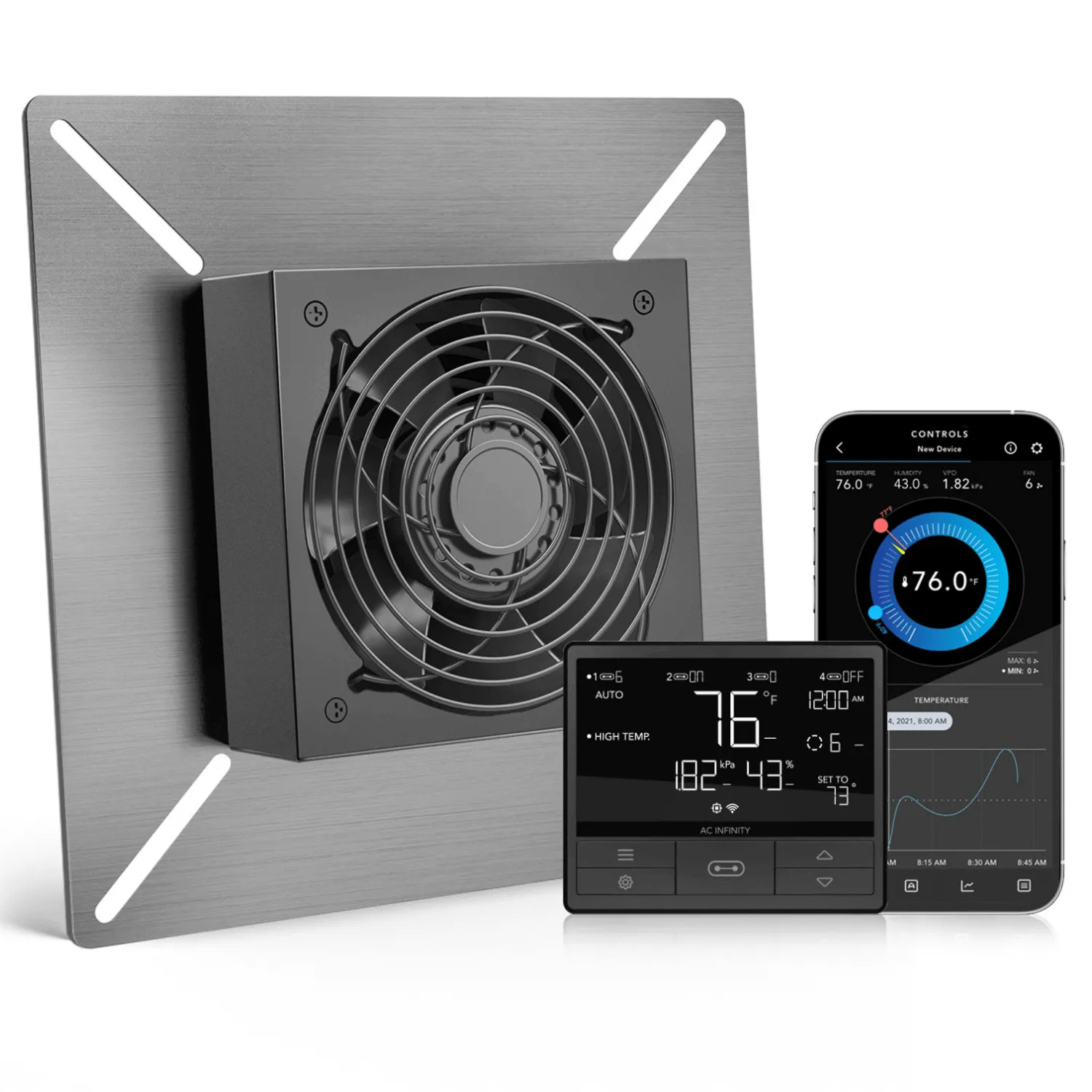 AC Infinity AIRTITAN T3, Crawlspace and Basement Ventilation Fan 6", WiFi-Integrated Controls, IP-55 Rated