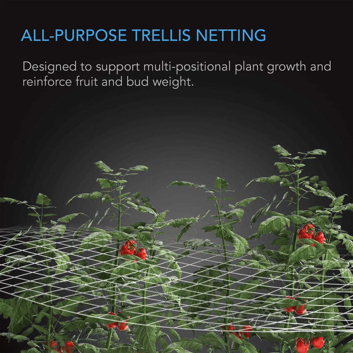 AC Infinity Polyester Plant Trellis Netting, 5x30'