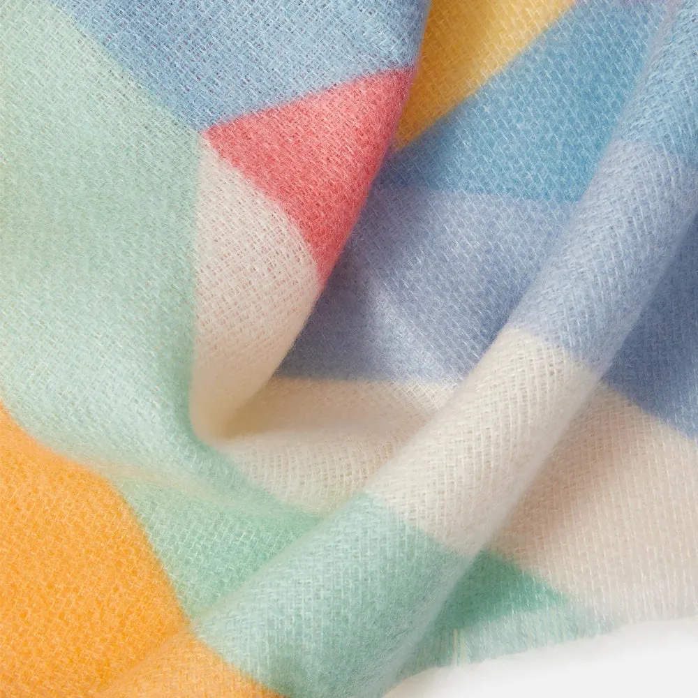 Accessorize London Women's Multi Pastel Chevron Blanket