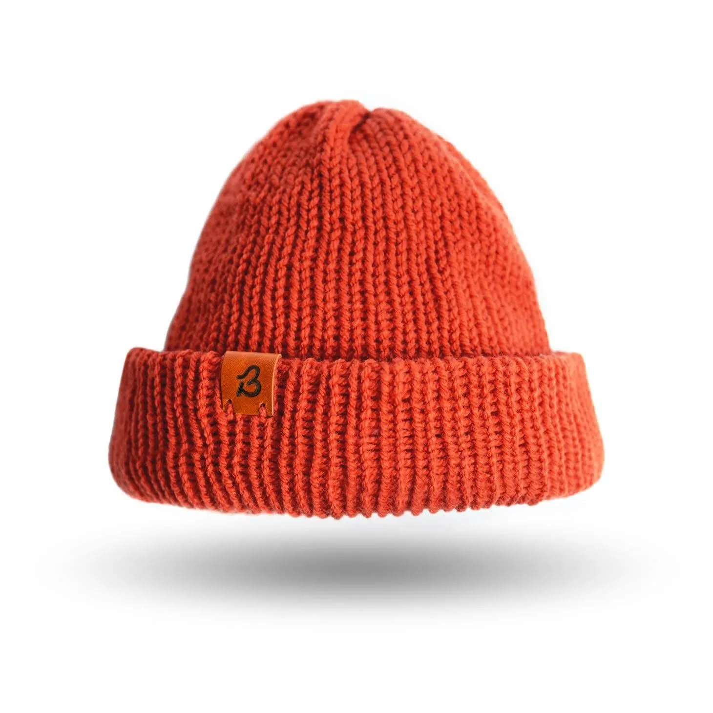 Alpaca Wool Beanie Hat - Rust Mix