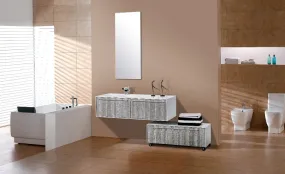 Aquamoon Star 52 Modern Bathroom Vanity Set - Ash Gray