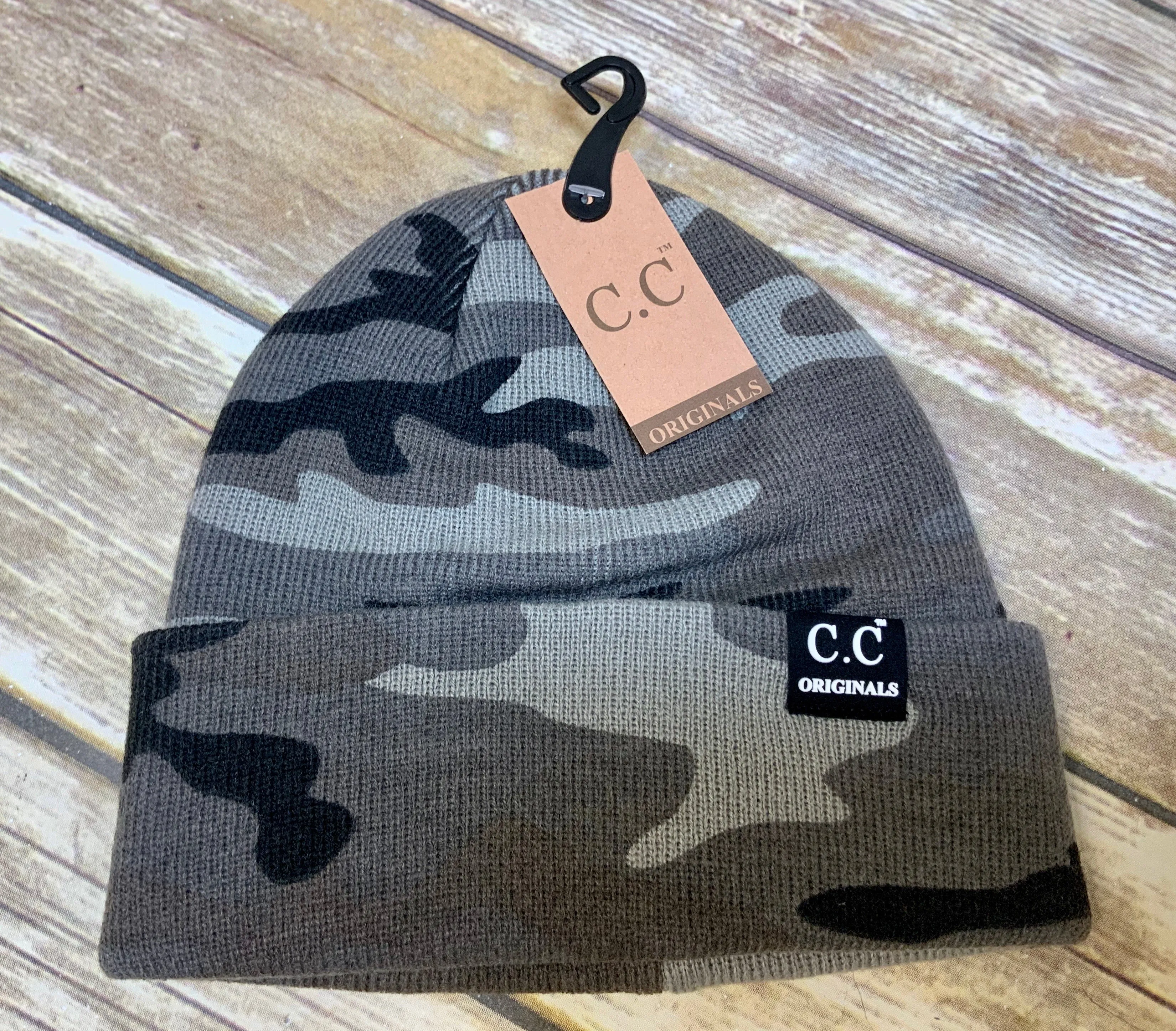 Authentic CC Knitted Camouflage Unisex Skully  Beanie