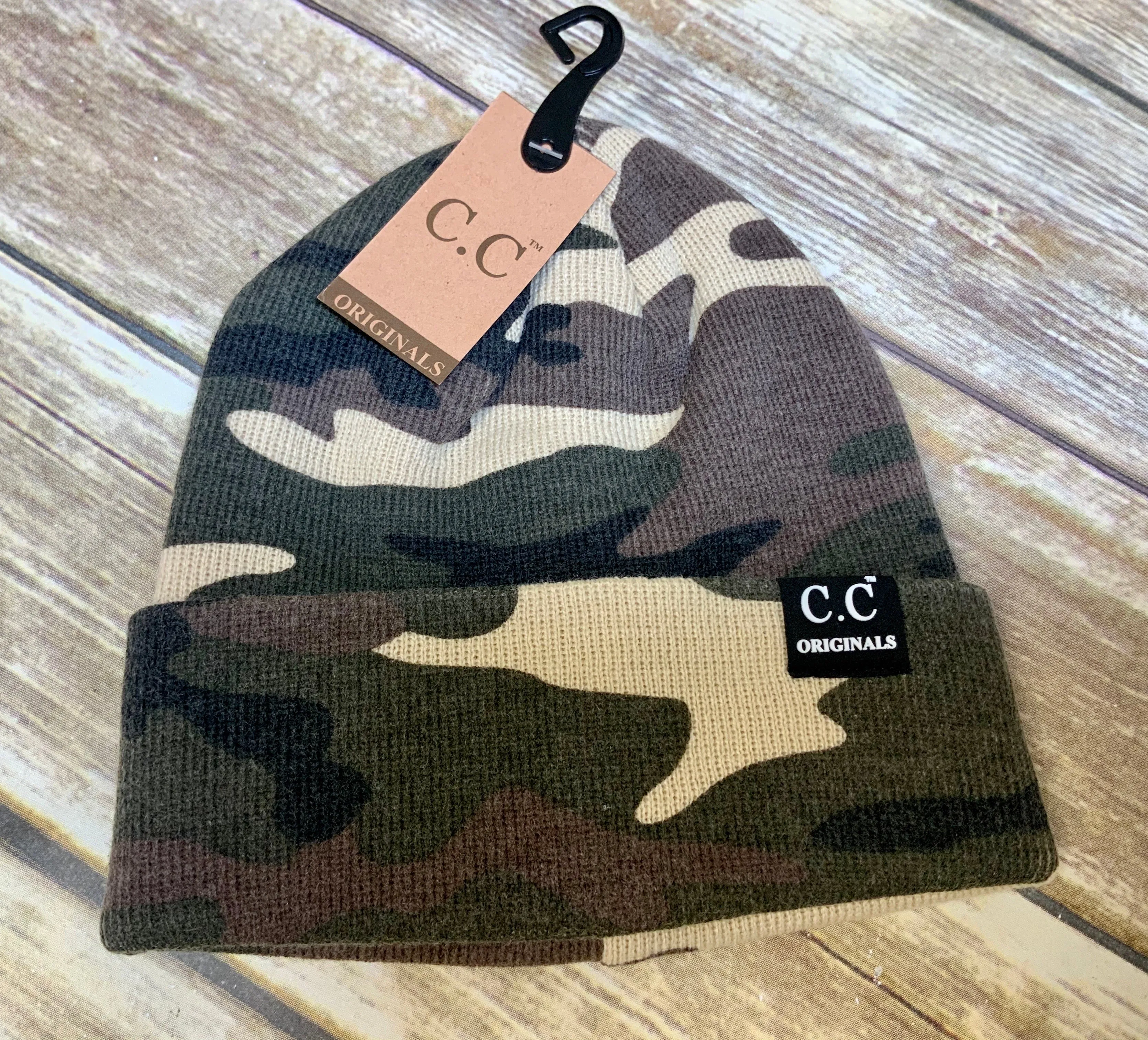 Authentic CC Knitted Camouflage Unisex Skully  Beanie