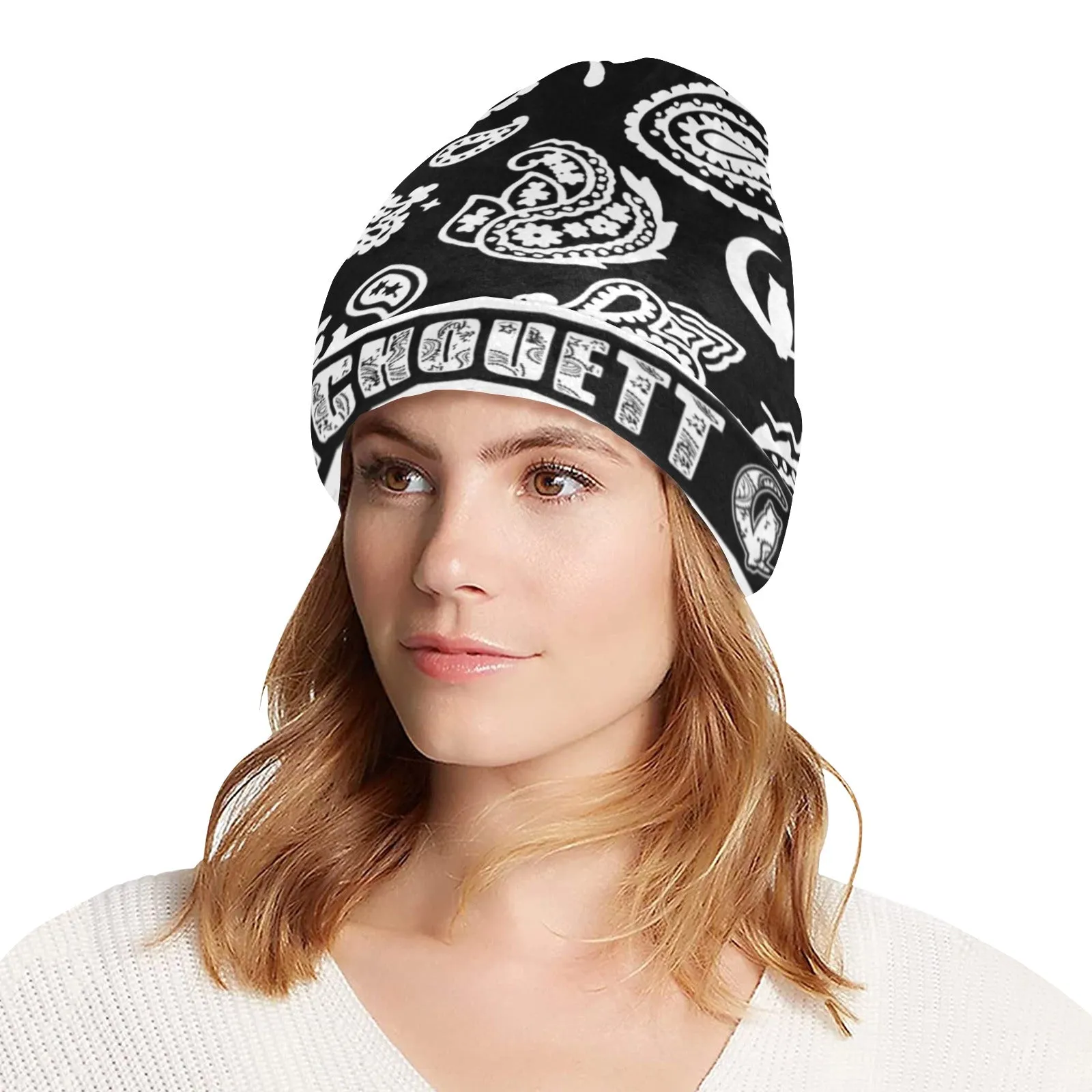 BANDANA PAISLEY All Over Print Beanie for Adults