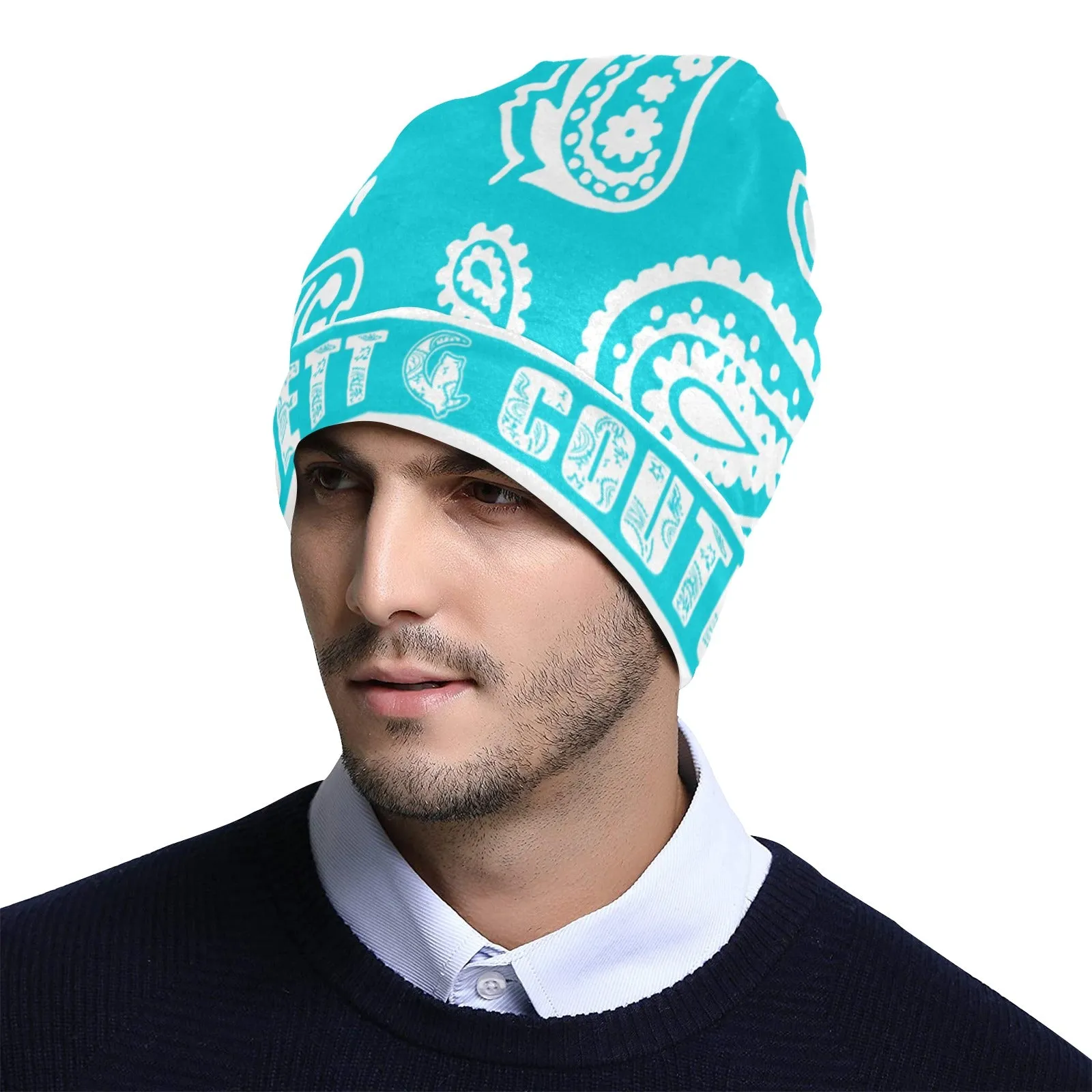 BANDANA PAISLEY All Over Print Beanie for Adults