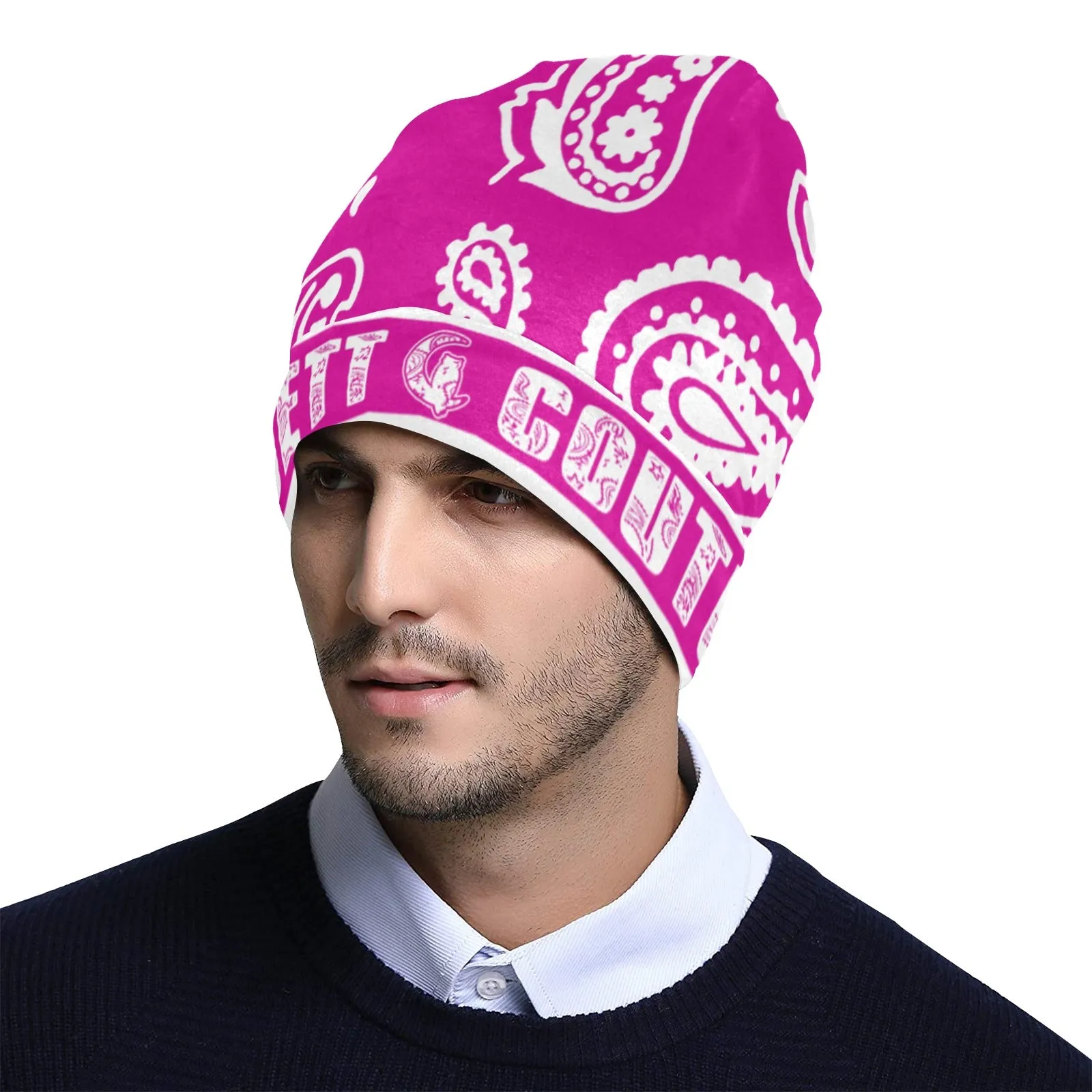 BANDANA PAISLEY All Over Print Beanie for Adults