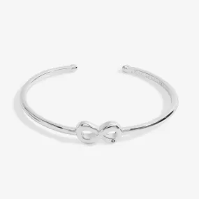 Bar Infinity Silver Plated 6cm Inside Diameter Bangle 7210