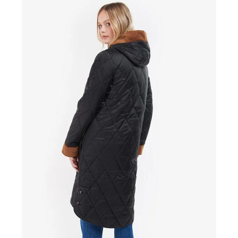 Barbour Mickley Ladies Quilted Coat - Black/Ancient