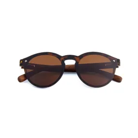 BeatNick  / Tortoise Polarized Infinity Lens Sunglasses