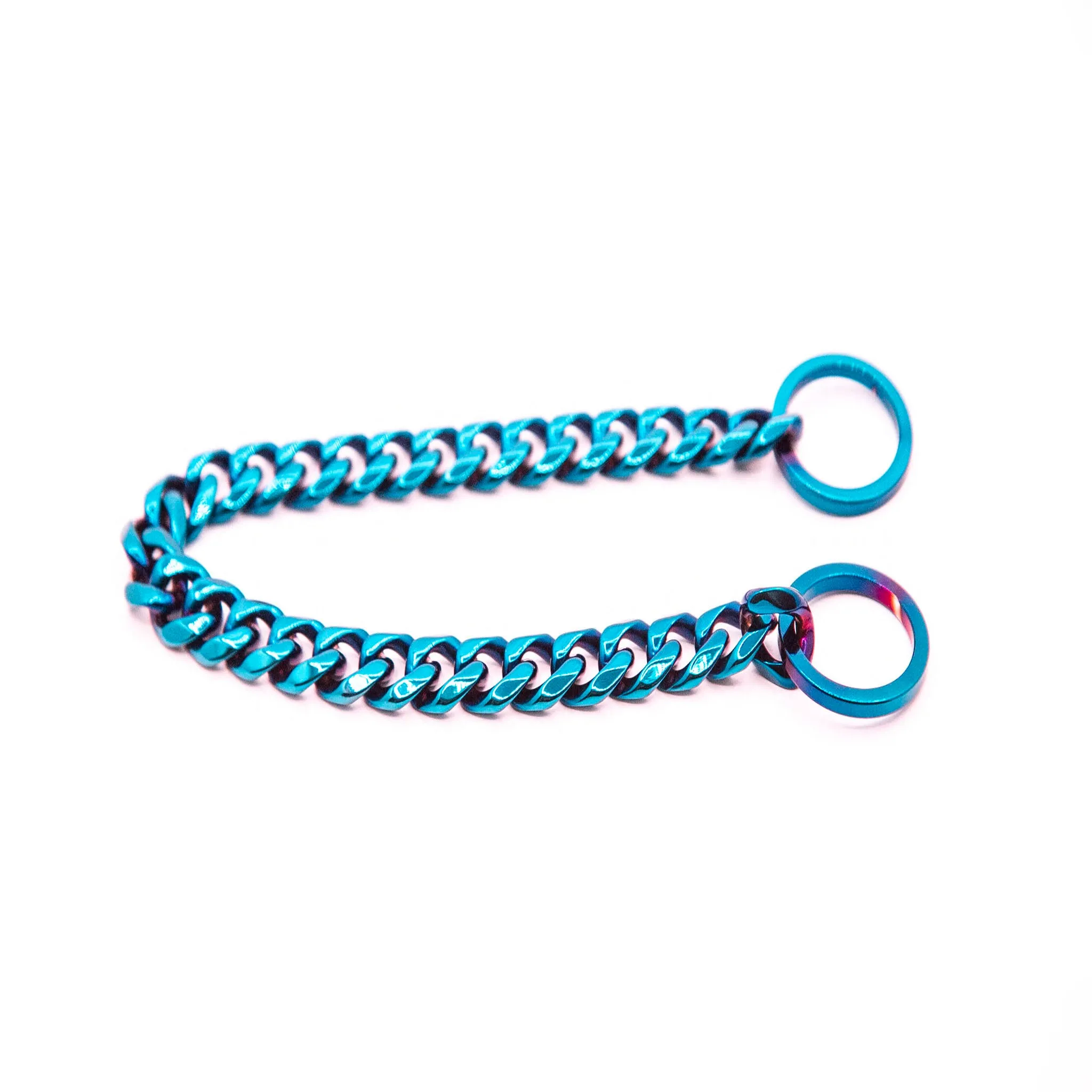 BLUE CUBAN LINK COLLAR