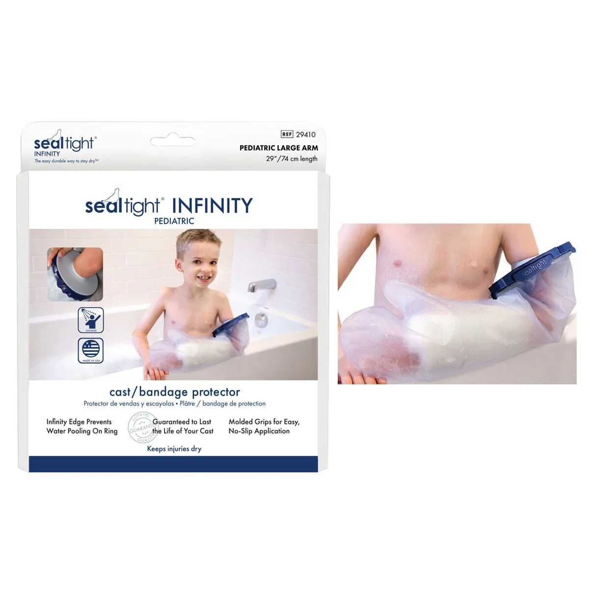 Brownmed Seal-Tight® Infinity Cast Protector, Pediatric, 29" Large Arm