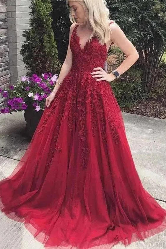 Burgundy Prom Dress , Evening Dress, Winter Formal Dress, Pageant Dance Dresses, Graduation School Party Gown, PC0045