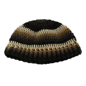 Chocolate Brown Crochet Snug Beanie Hat Medium/Large - JMCH60ML