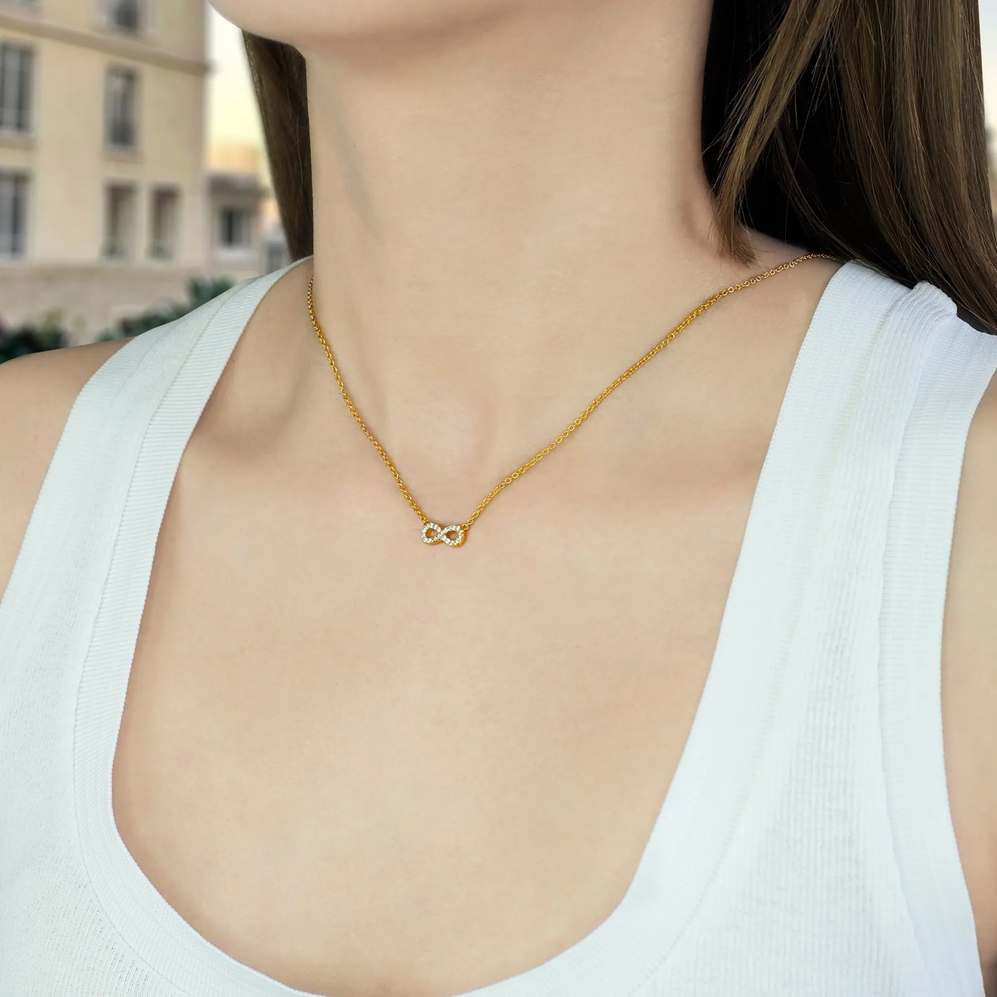 Crystal Infinity Necklace