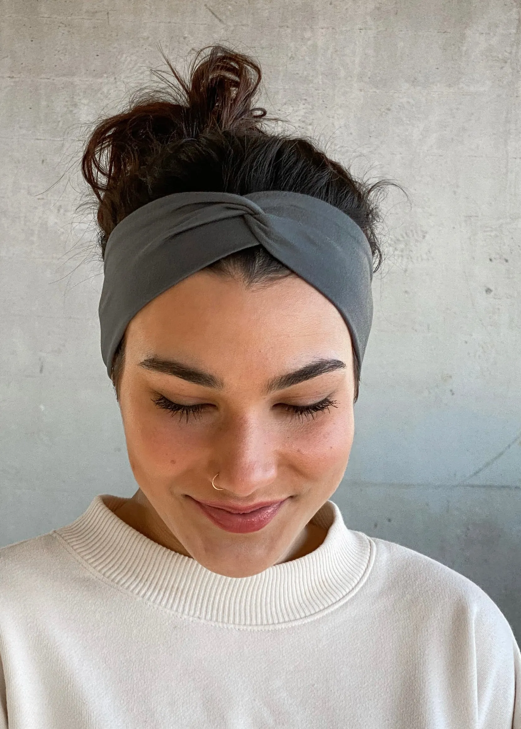 Dark Gray Infinity Headband