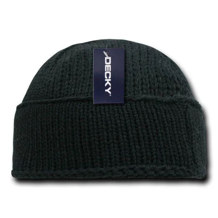 Decky Sailor Navy Fisherman Beanies Warm Winter Thick Knitted Acrylic