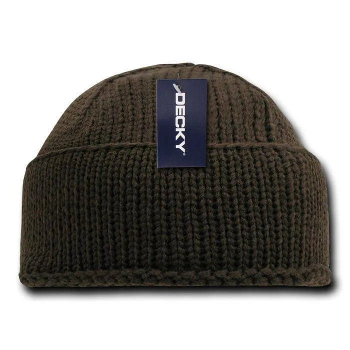 Decky Sailor Navy Fisherman Beanies Warm Winter Thick Knitted Acrylic