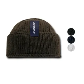 Decky Sailor Navy Fisherman Beanies Warm Winter Thick Knitted Acrylic