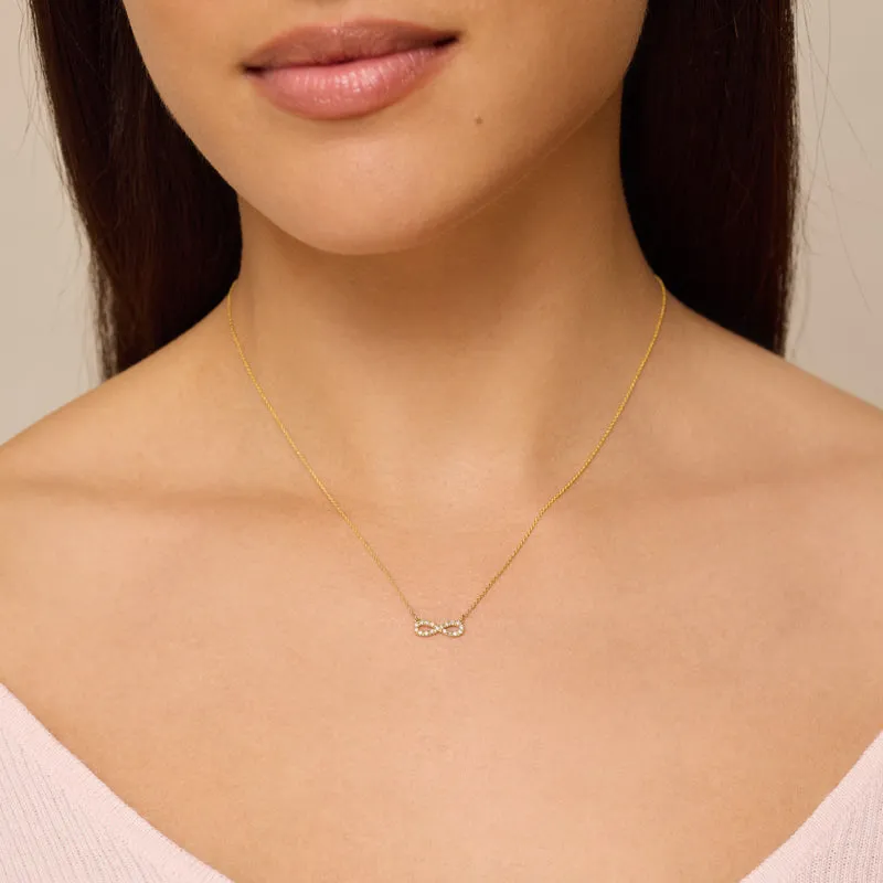 Diamond Mini Infinity Necklace