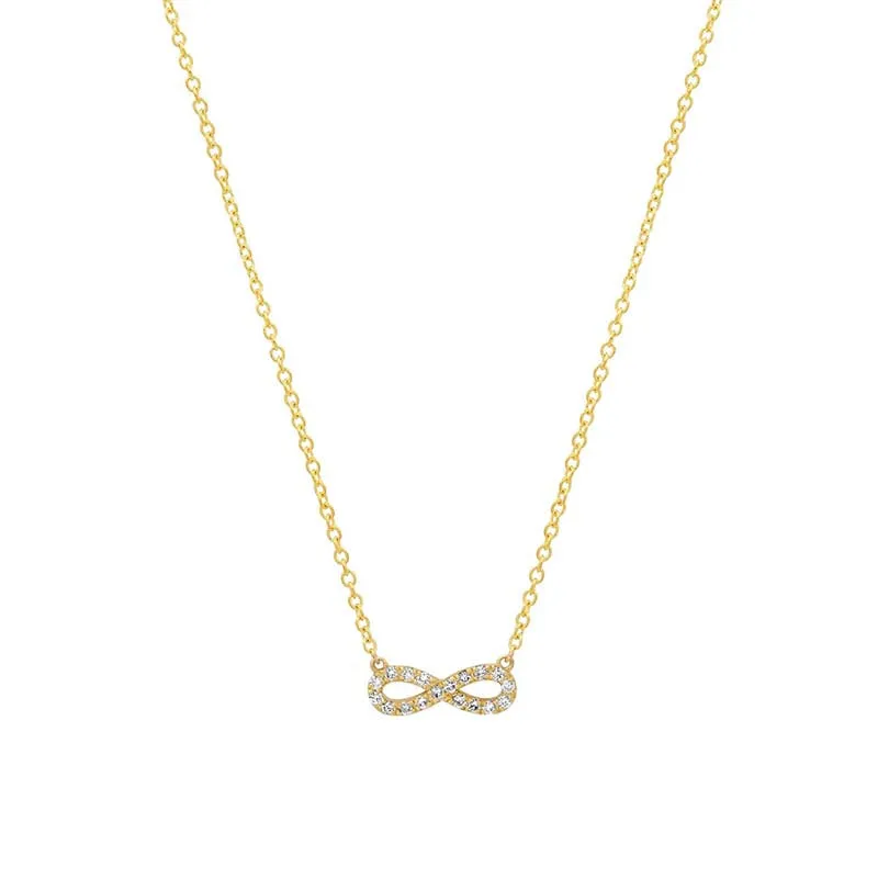 Diamond Mini Infinity Necklace