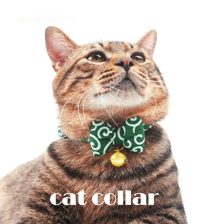 Don Grass Cotton Cat Collar Bowtie