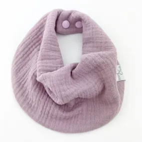 Drool Scarf - Mauve - Organic Double Gauze