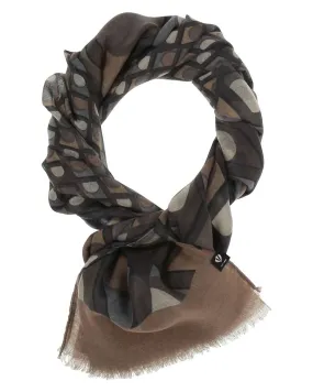 Fraas 640021 Sustainability Edition - Scarf with geometric patterns