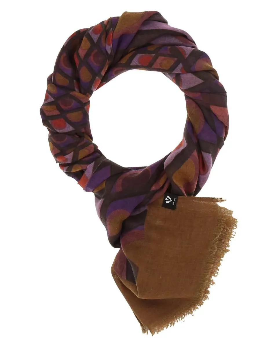 Fraas 640021 Sustainability Edition - Scarf with geometric patterns