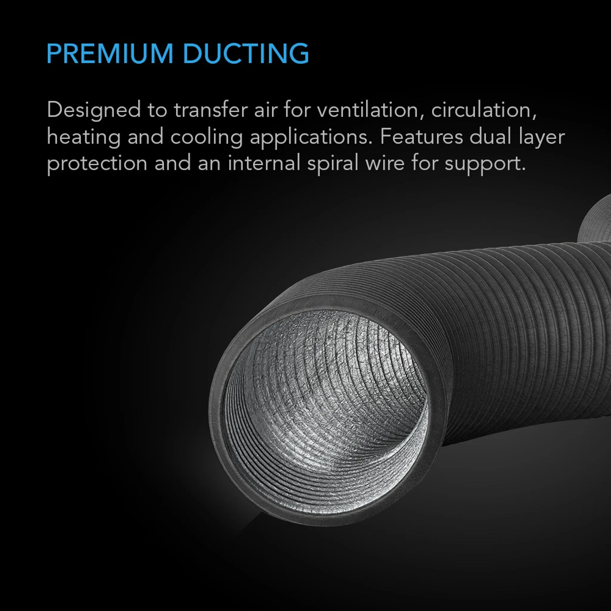 Free AC Infinity Flexible Four-Layer Ducting, 8-Ft Long, 4-Inch ($18.88 Value)