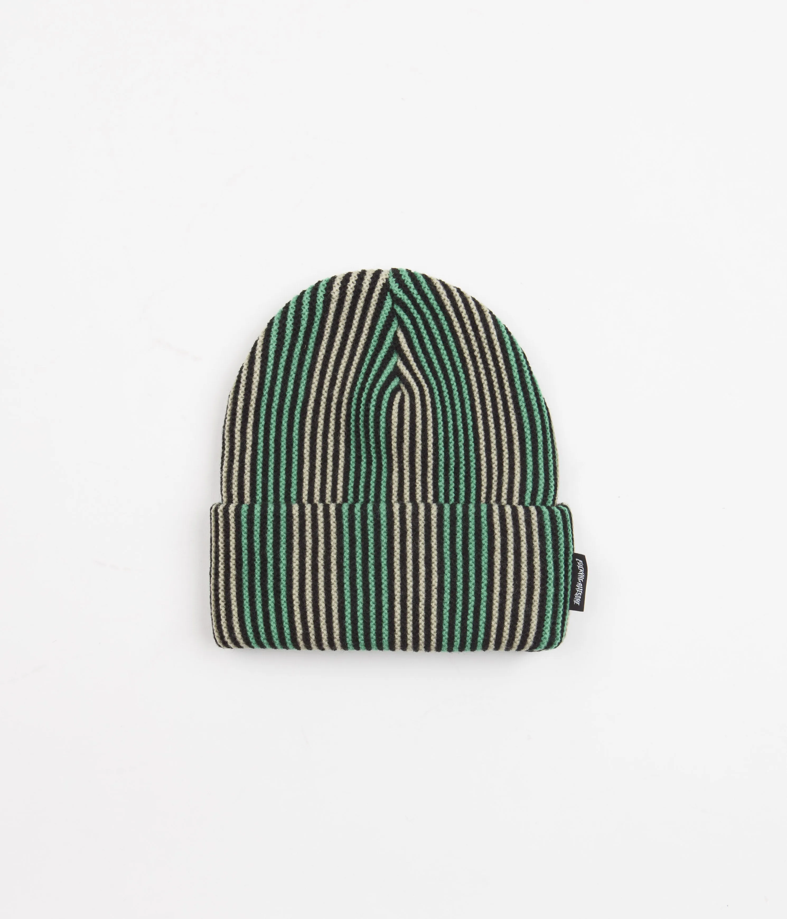 Fucking Awesome Stripe Beanie - Green / Khaki