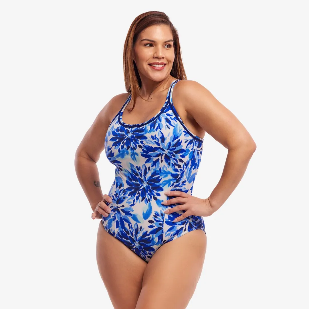 Funkita Ladies Locked in Lucy One Piece Blossom Blue