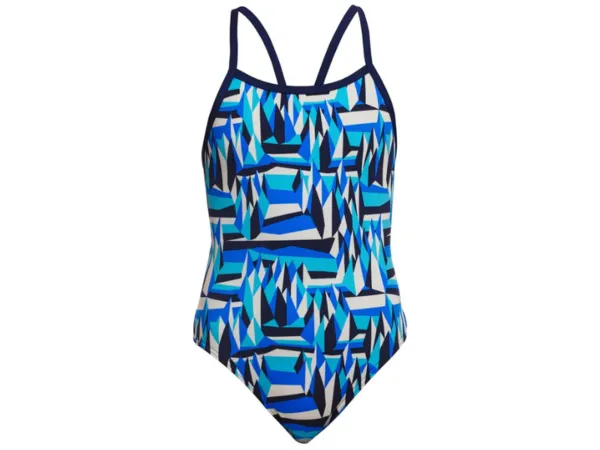 Funkita Single Strap Girls One Piece Swimsuit (Polar Caps)