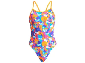 Funkita Single Strap Girls One Piece Swimsuit (Swim Swan)