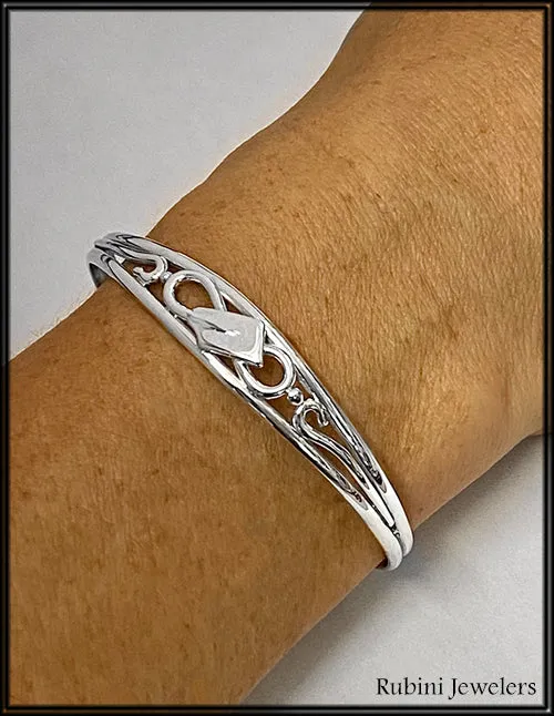 Infinity with Small Hatchet Oar Rowing Cuff Bracelet