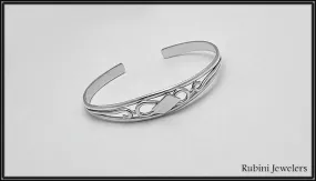 Infinity with Small Hatchet Oar Rowing Cuff Bracelet