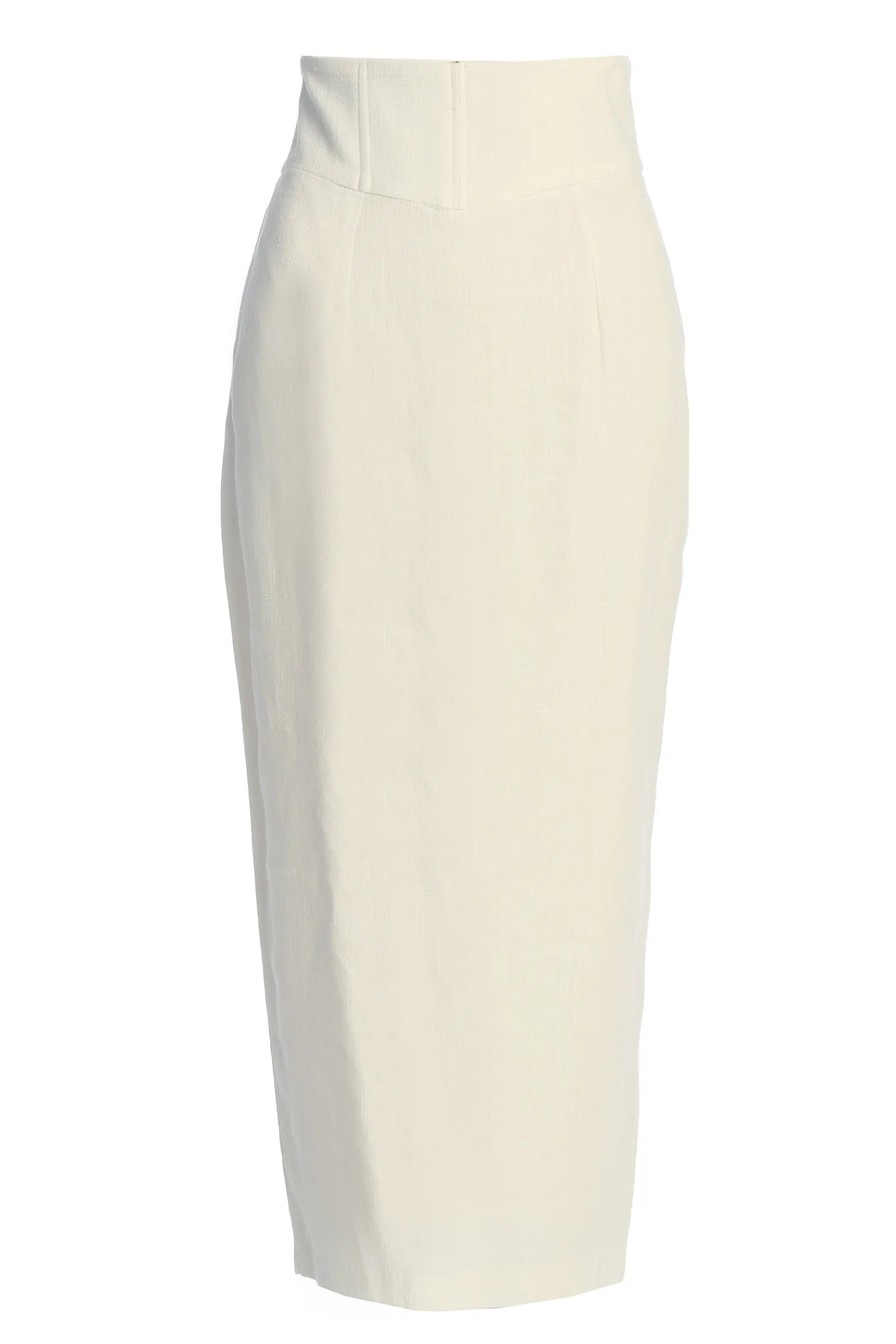 Ivory Coastland Linen Skirt