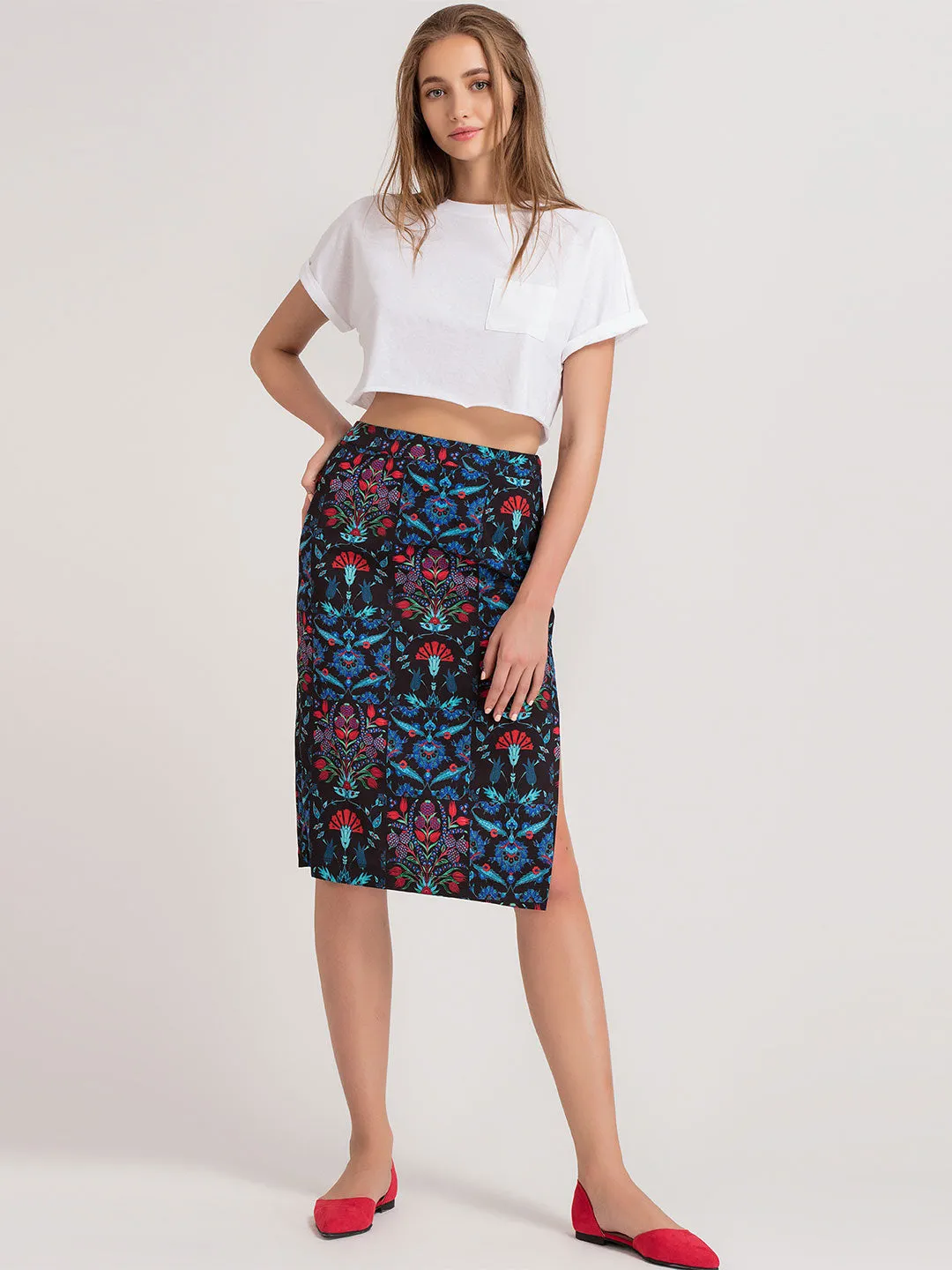 Iznik Pencil Skirt