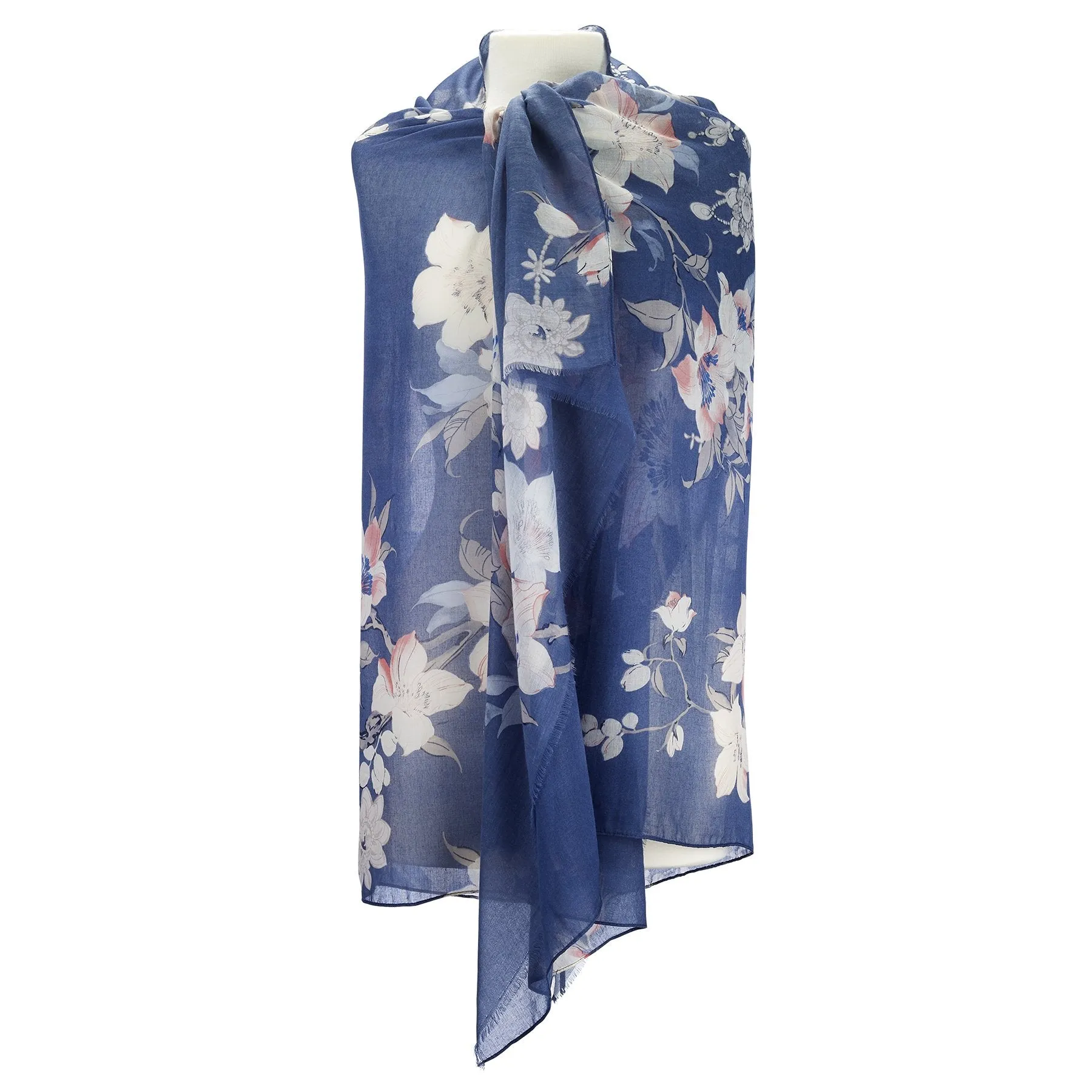 Japanese Floral Scarf