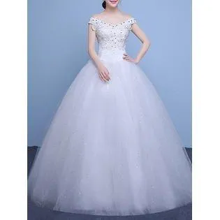 Ketty More Women Off Shoulder Ball Gown Wedding Dress-KMWDC5109