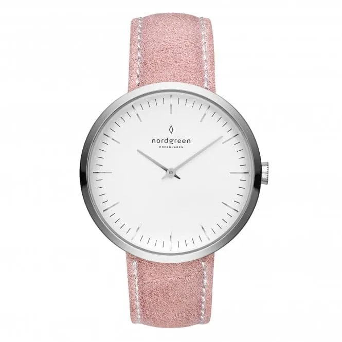 Ladies Infinity Leather Silver 32mm Watch IN32SILEPIXX