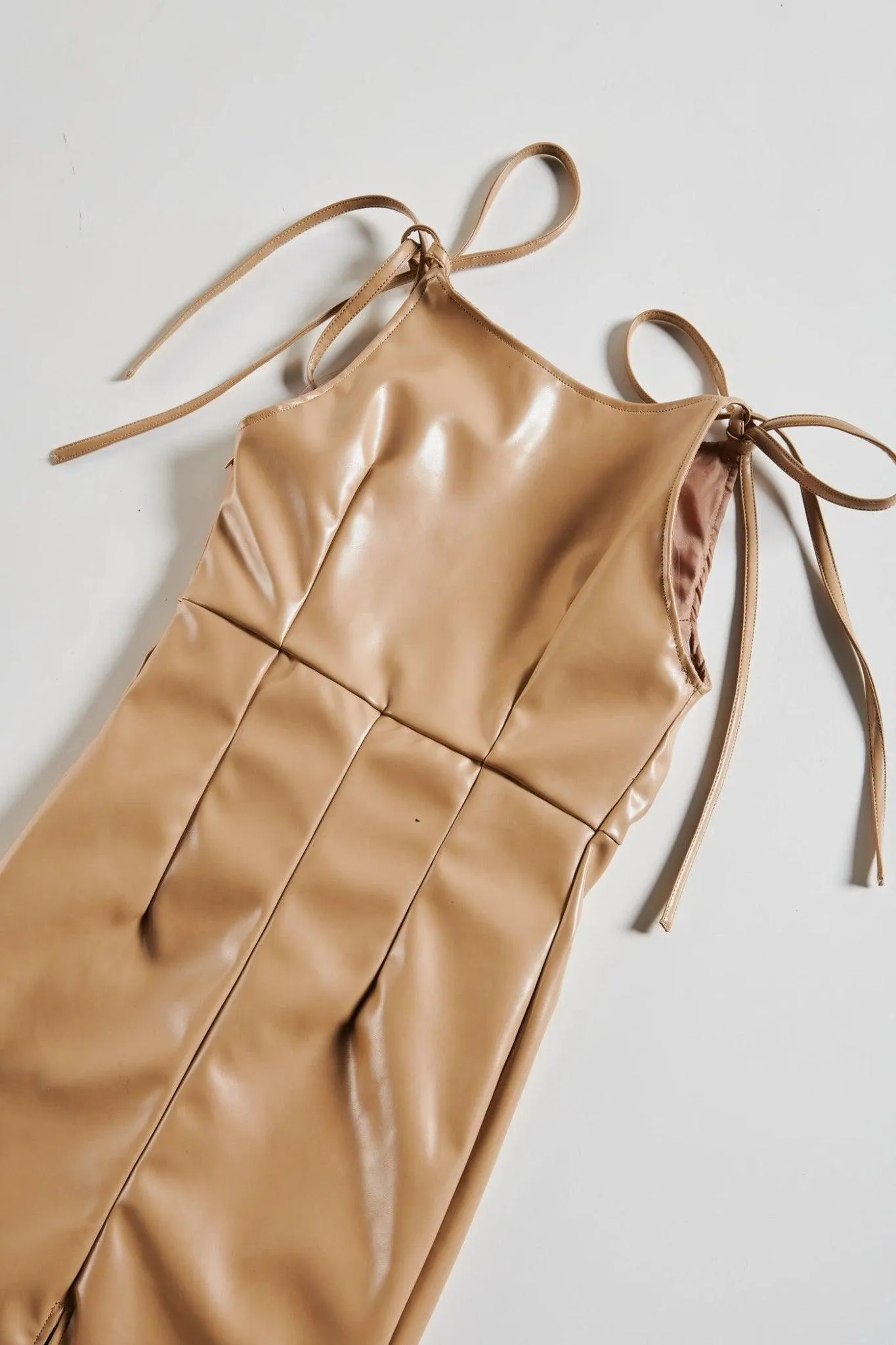 Longline Leather Chic Dress