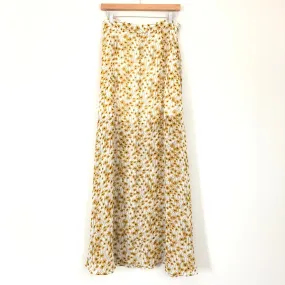 Lulus Sheer Daisy Maxi Skirt- Size M