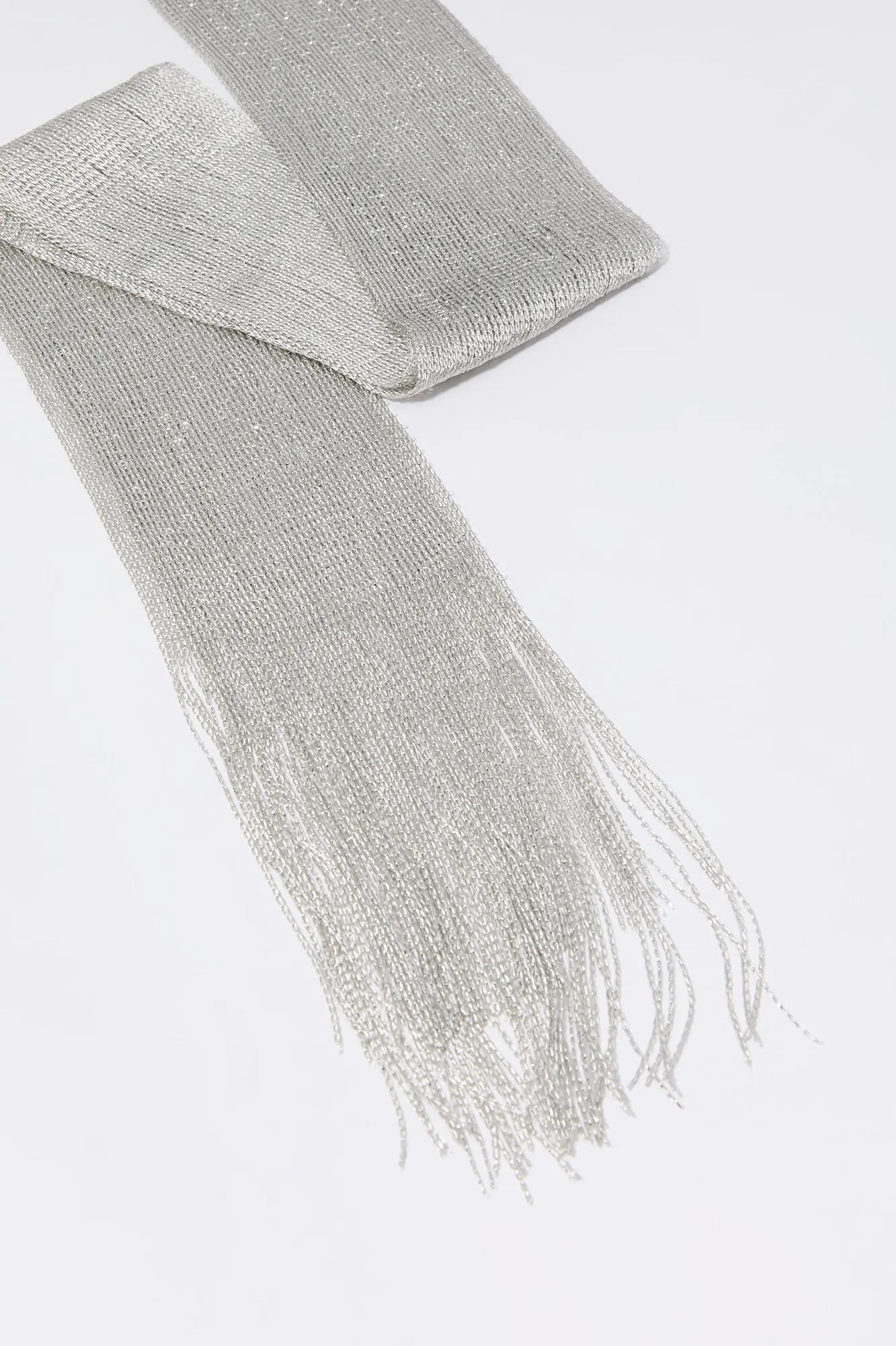 Metallic Fringe Scarf