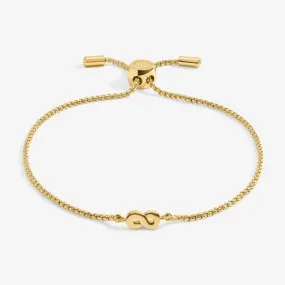 Mini Charms Infinity Gold Plated 24.5cm Adjustable Bracelet 7140