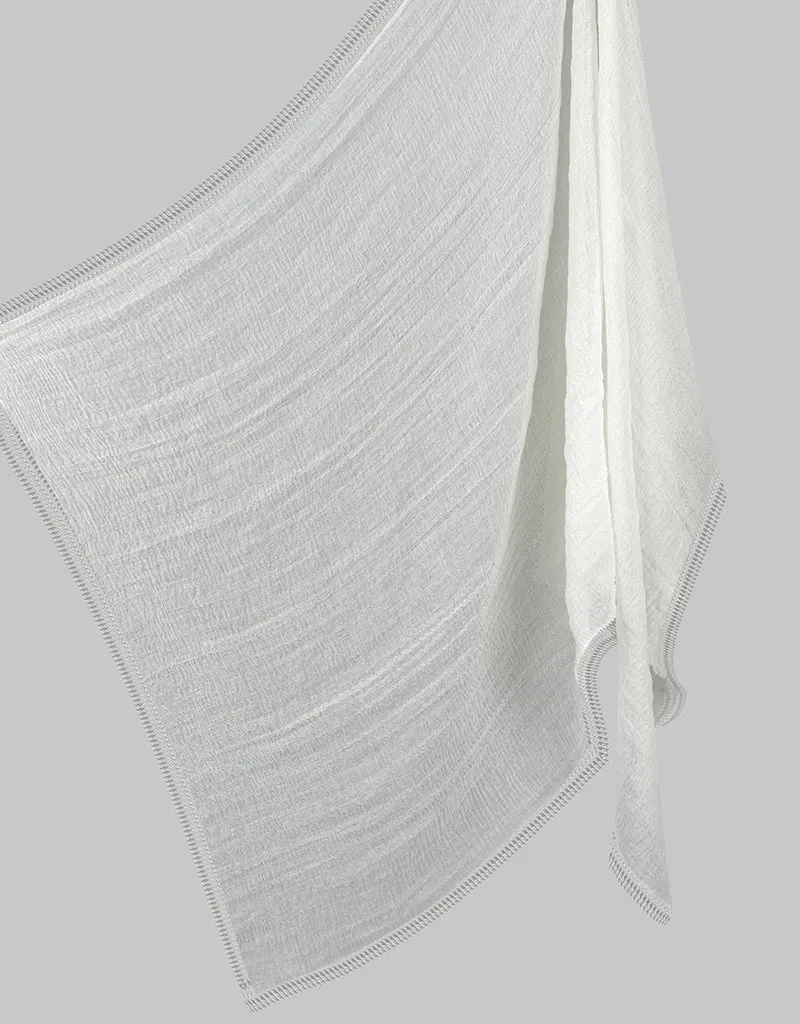 Modelle Crinkled Scarf - Shades of White