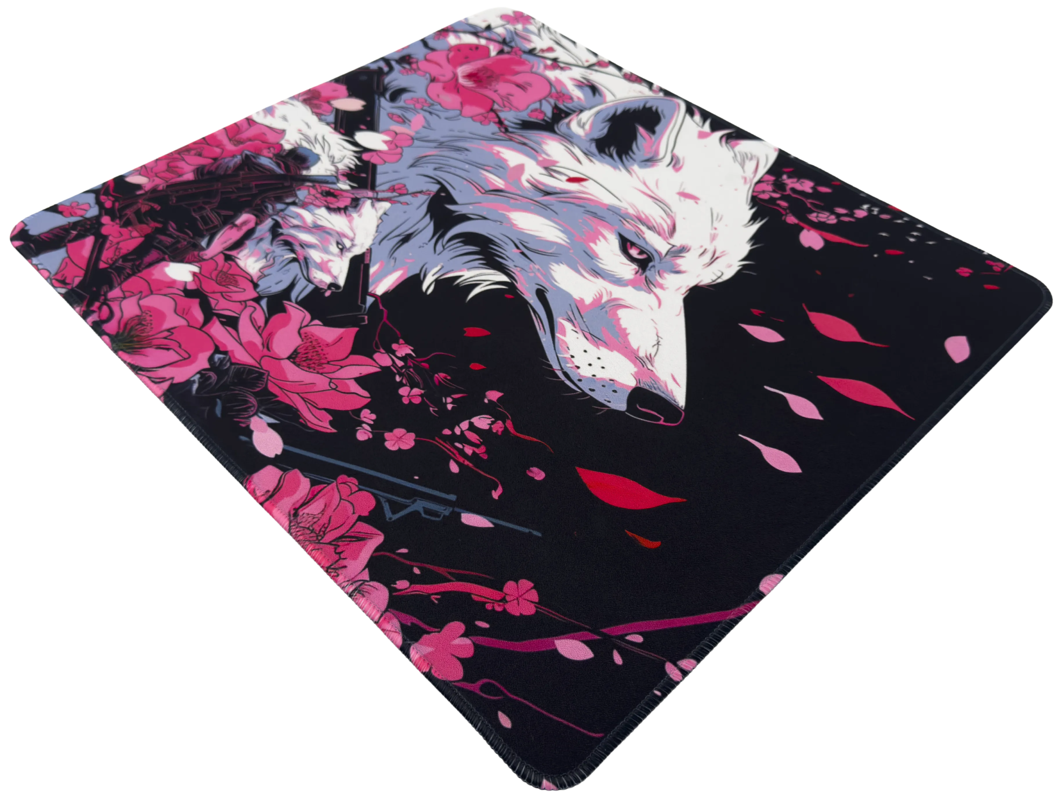 Odin Gaming x Azpect Customz Sakura Wolf Infinity v2 XL Hybrid Mousepad - 19"x16.5"