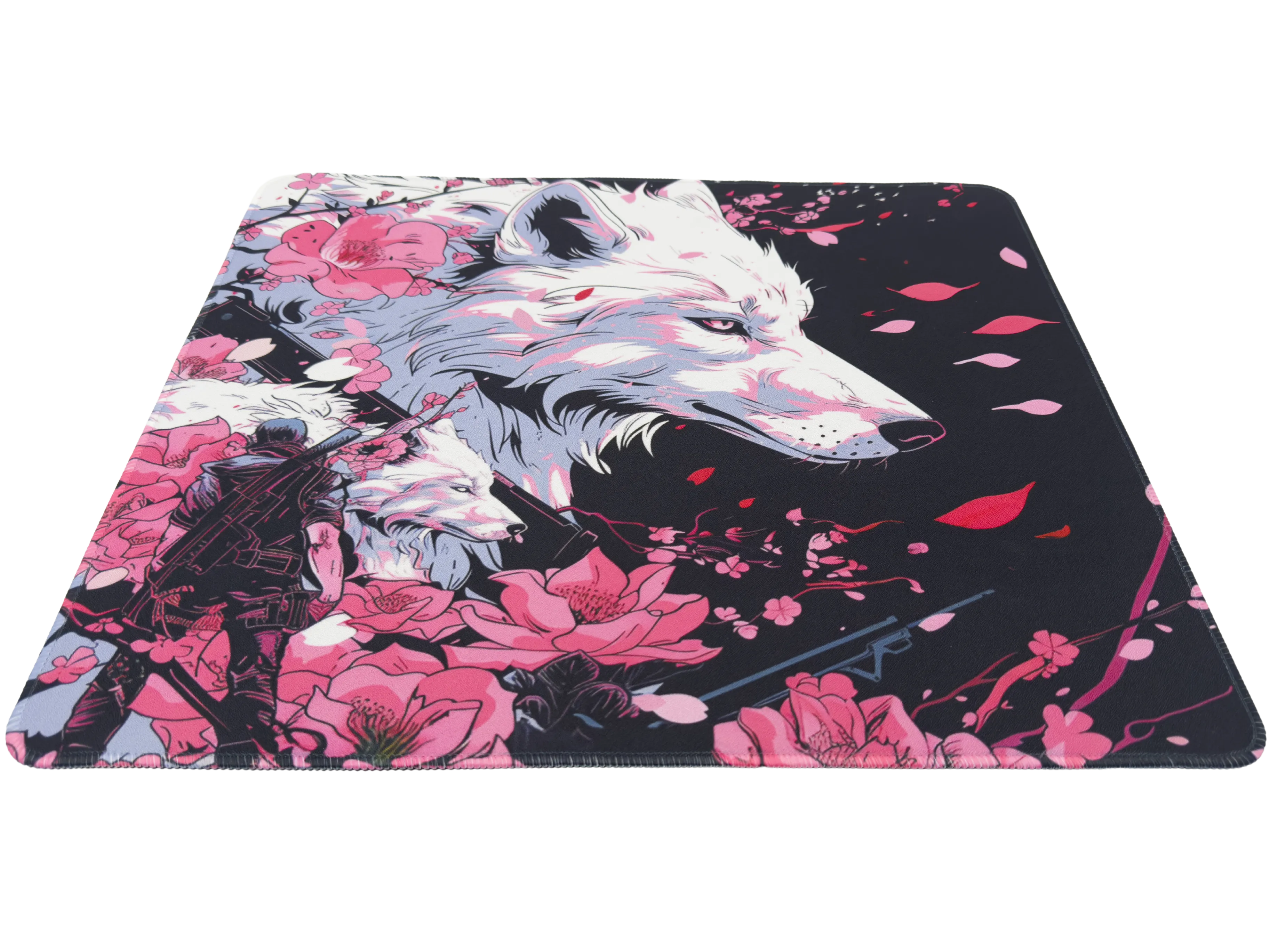 Odin Gaming x Azpect Customz Sakura Wolf Infinity v2 XL Hybrid Mousepad - 19"x16.5"