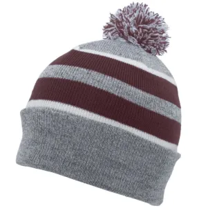 PACIFIC HEADWEAR KNIT FOLD OVER POM-POM BEANIE